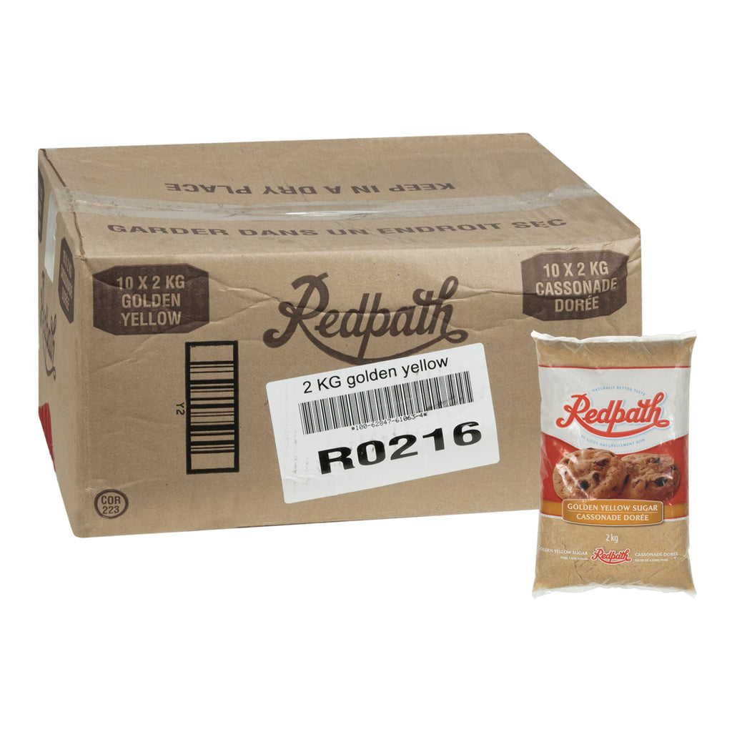 Sugar Brown Golden Yellow - 10 x 2 kg - Red Path - Restaurant and Foodservice Ingredients - Canadian Distribution - Ships Free Within Canada on Orders Above CAD $199-2