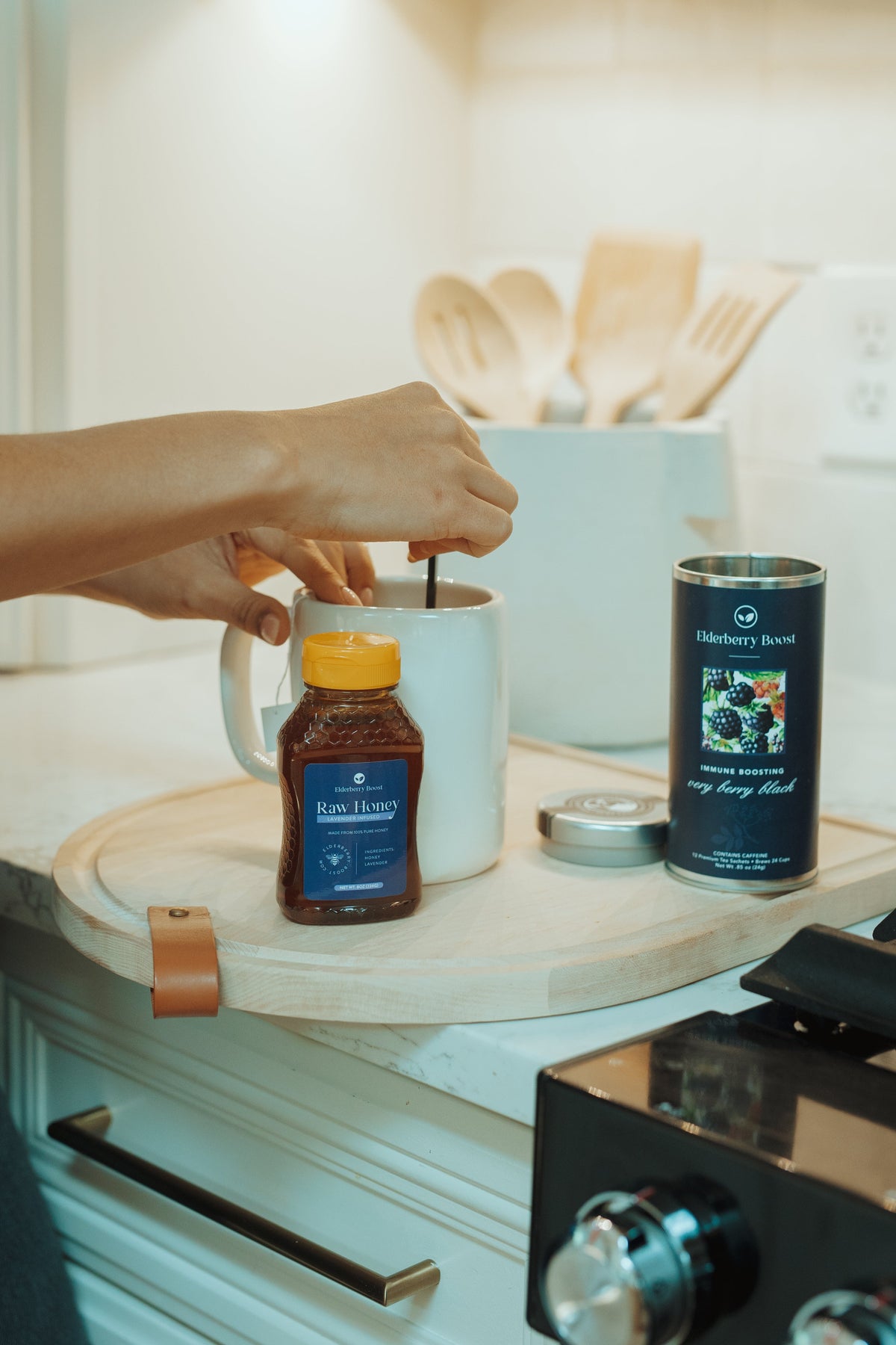 Lavender Infused Raw Honey 8oz