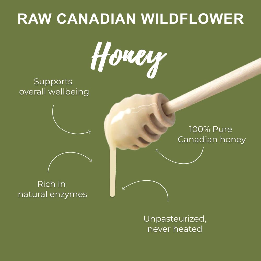 ONEROOT – Raw Wildflower Honey – Unpasteurized Creamed – 3kg - Canadian Distribution - Ships Free Within Canada on Orders Above CAD $199-4