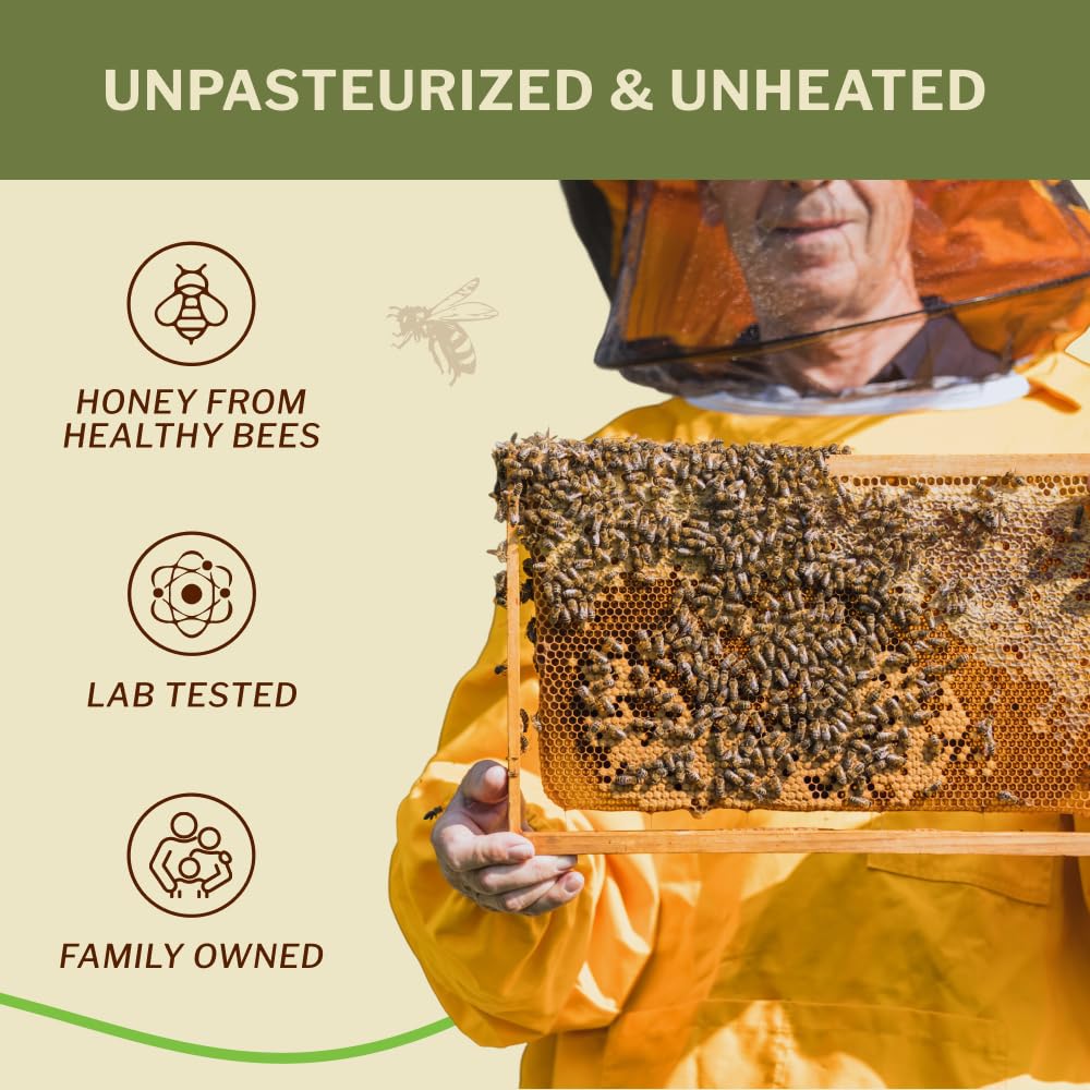 Oneroot – Canadian Raw Buckwheat Honey – Original – 1kg – High antioxidants - Canadian Distribution - Ships Free Within Canada on Orders Above CAD $199-4