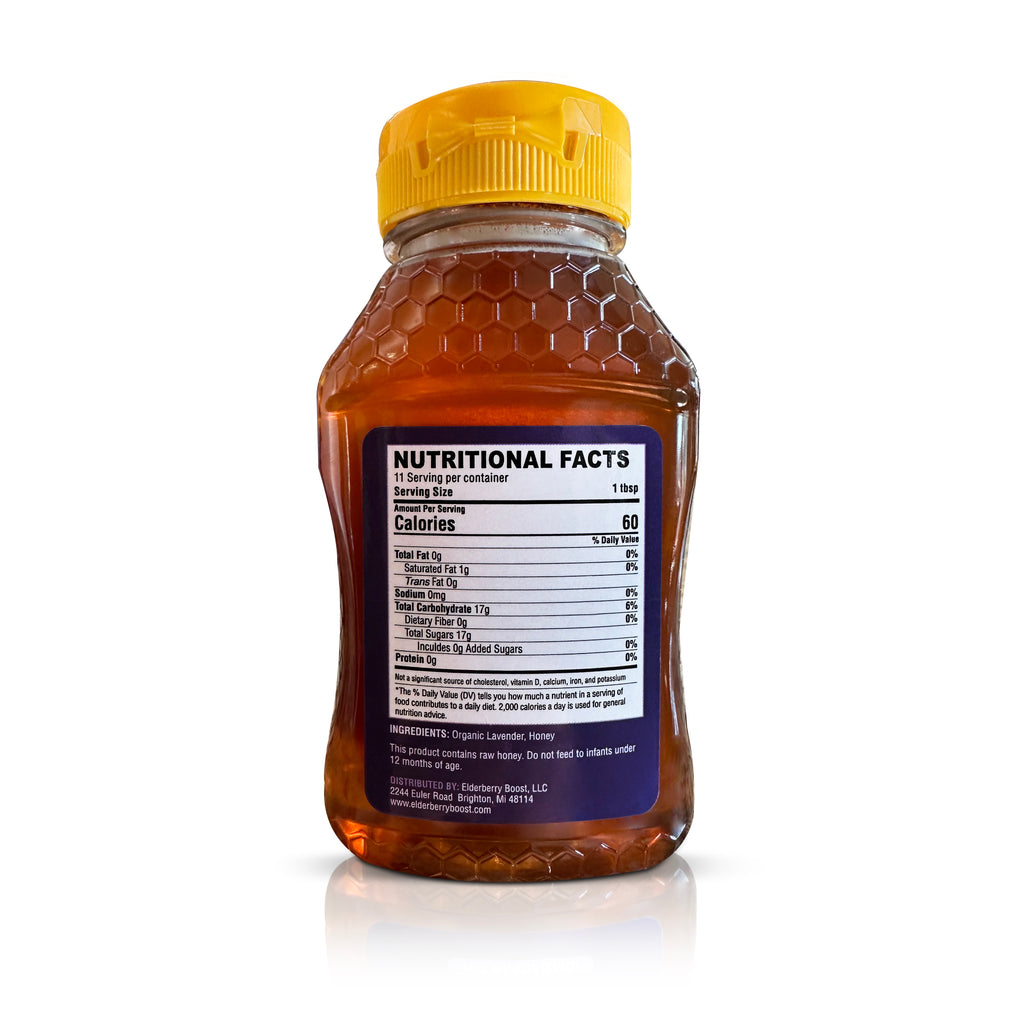Lavender Infused Raw Honey 8oz