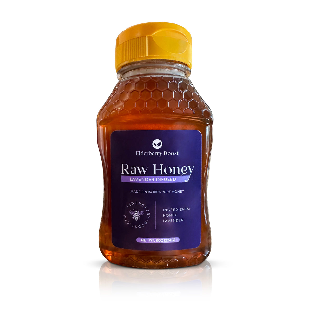 Lavender Infused Raw Honey 8oz