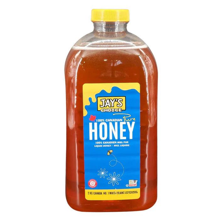 100% Pure Liquid Honey - Made in Canada - 2KG - Canadian Distribution - Ships Free Within Canada on Orders Above CAD $199-0