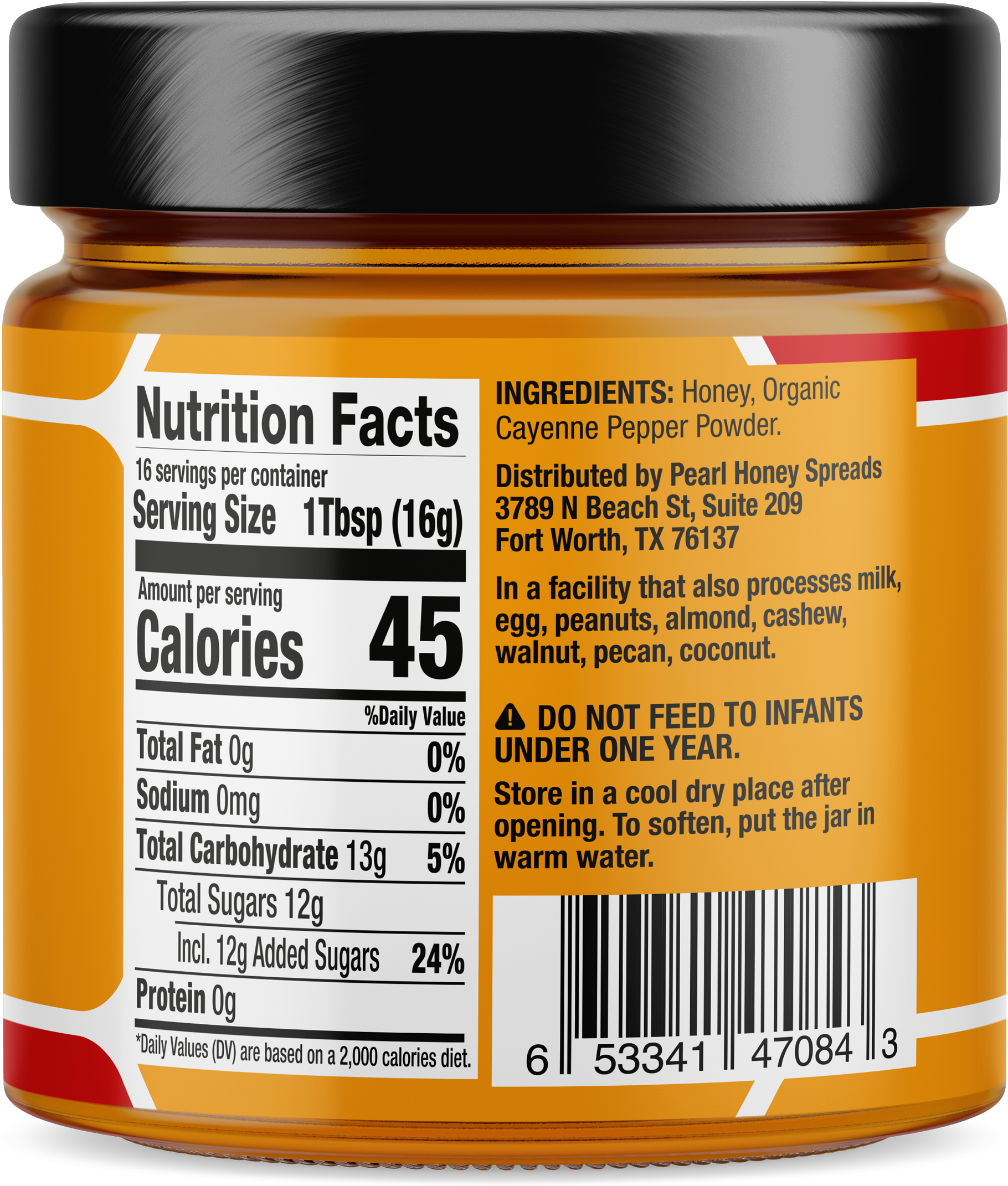 Spicy creamed honey