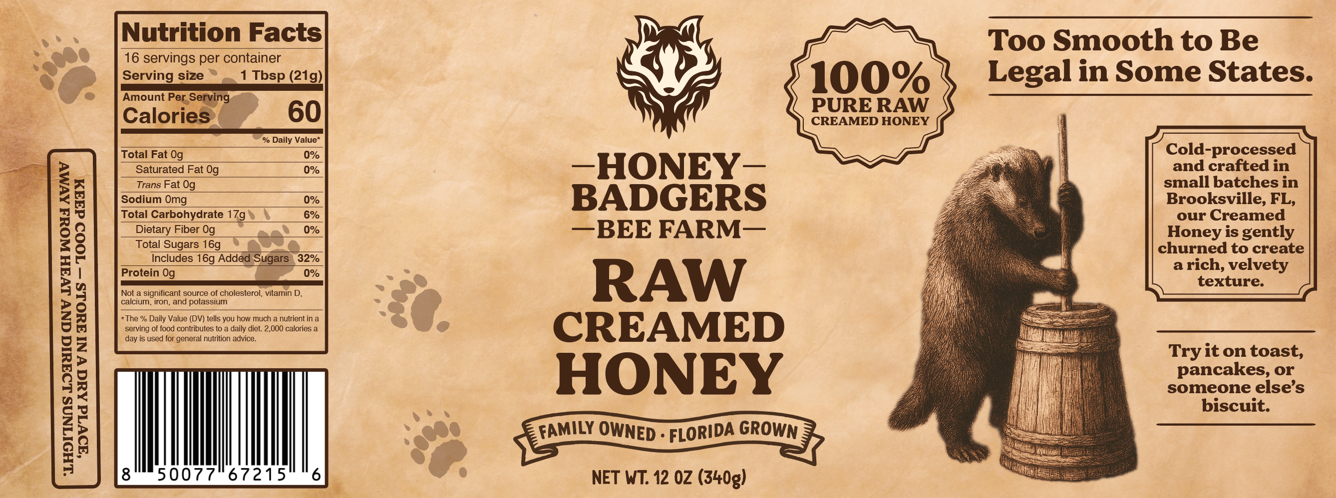 Raw Creamed Honey
