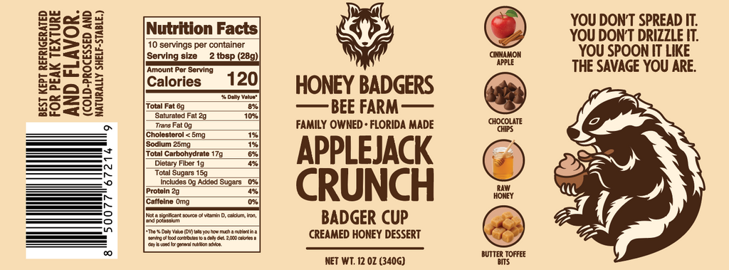 Apple Jack Crunch Creamed Honey