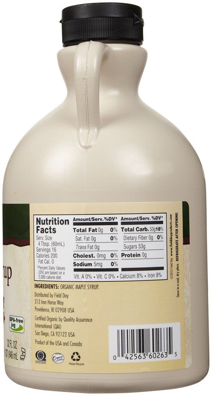 Field Day Ground B Maple Syrup  -Bulk-